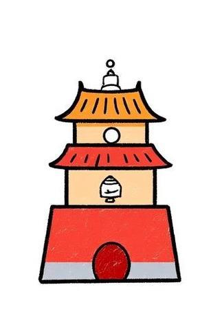 文峰塔简笔画