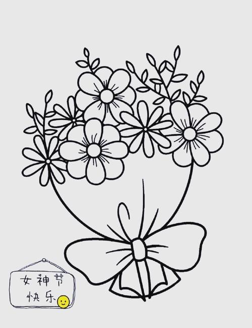 女神节主题简笔画精选多款可直接打印
