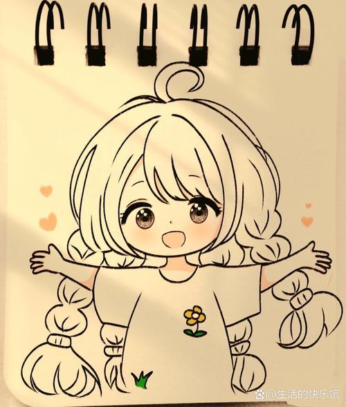 可爱q版人物简笔画15