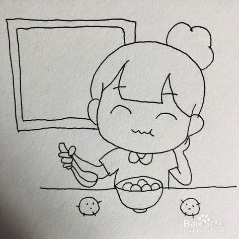 strong吃饭简笔画吃饭简笔画strong儿童画