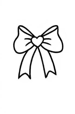 丝带简笔画图片