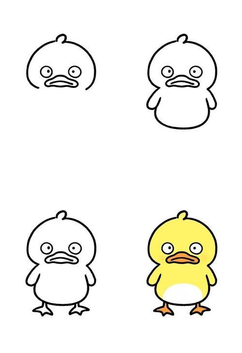 简笔画丑小鸭来啦