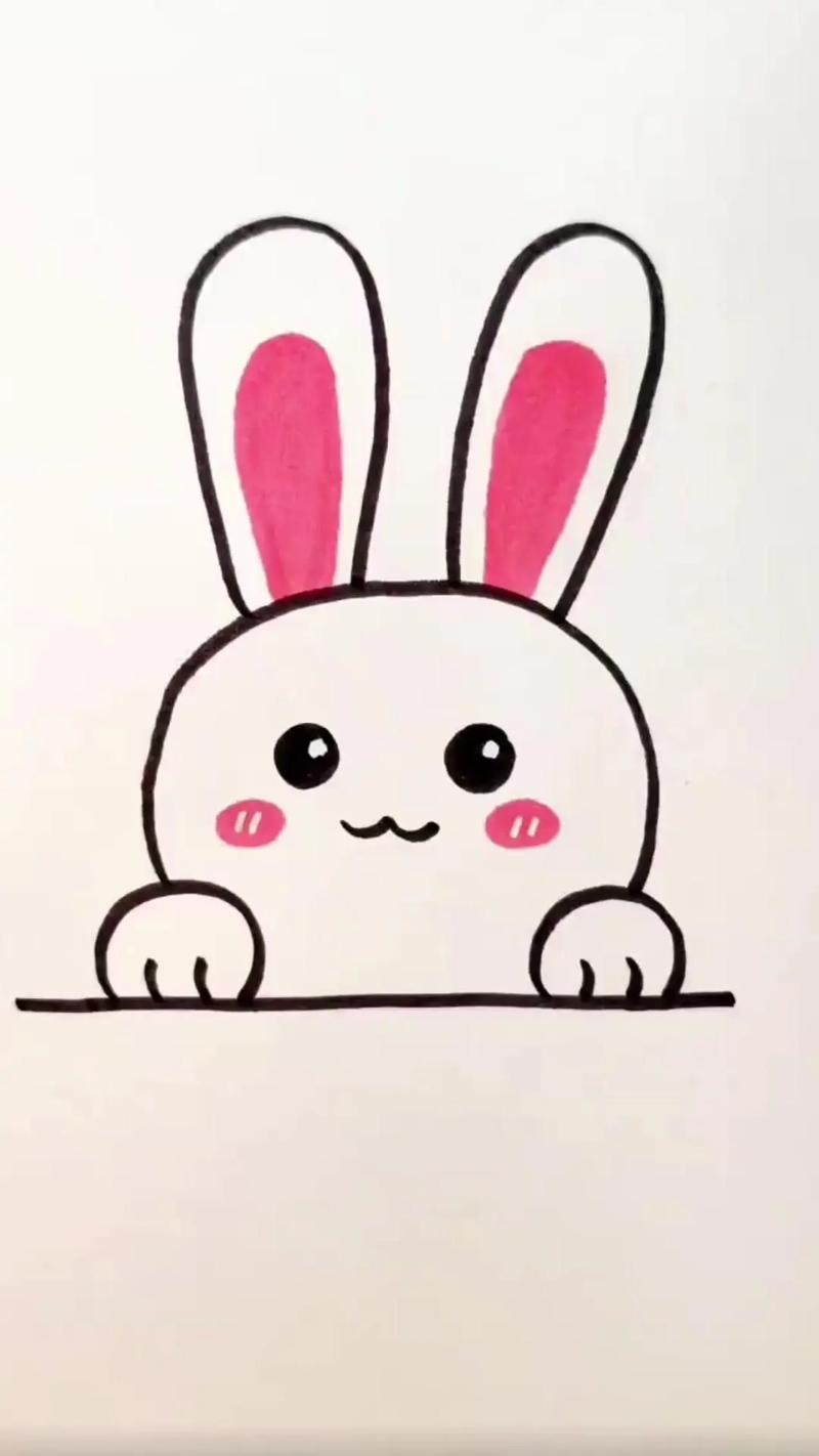 5画出眼睛和嘴巴6添加爪子7简单涂