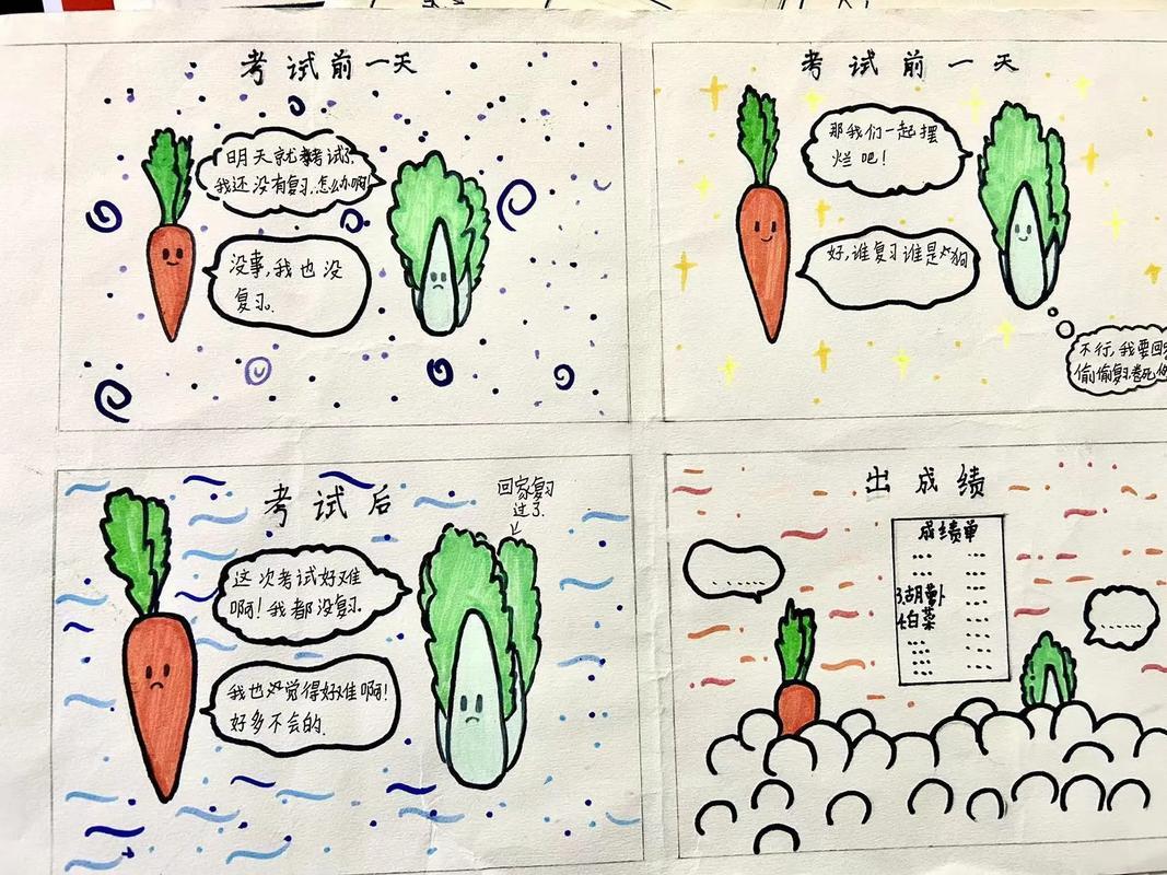 原创四格漫画来自漫画创作社活力校园抖音