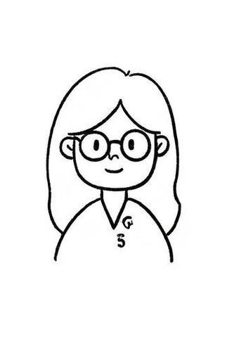 画英语女老师简笔画图片