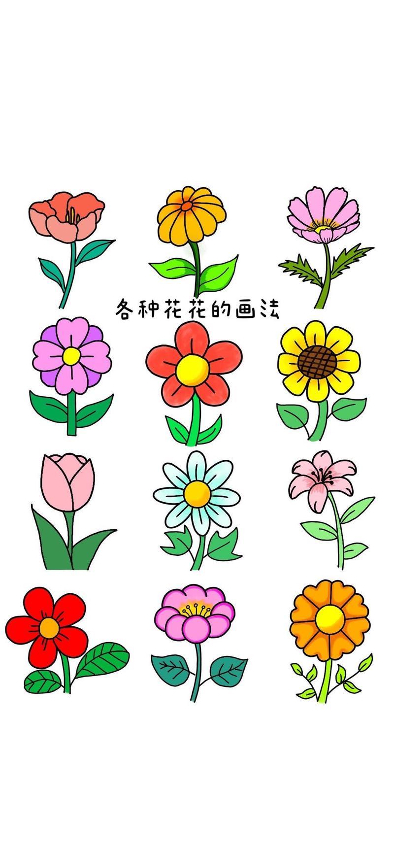花朵简笔画教程