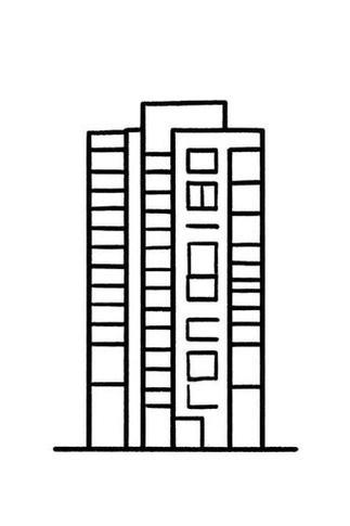 楼房简笔画高楼大厦