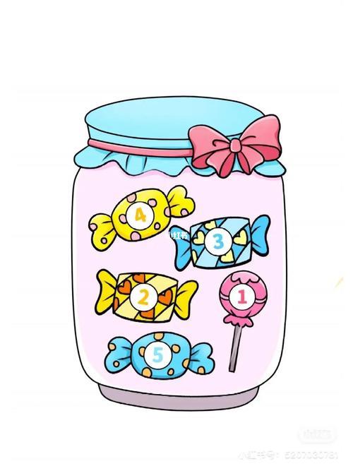 小中班数学区甜甜的糖果瓶