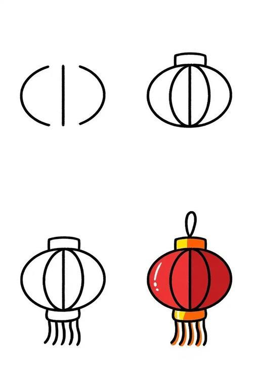 红灯笼简笔画