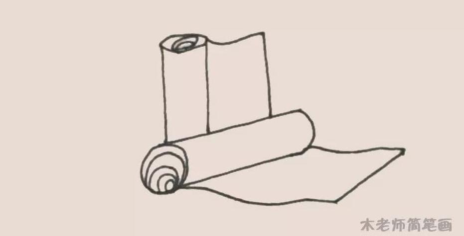 儿童简笔画绸缎