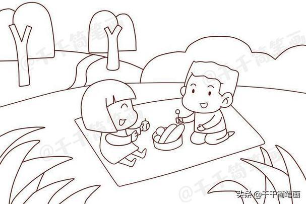 幼儿简笔画野外