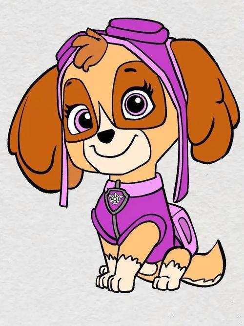 汪汪队简笔画之天天