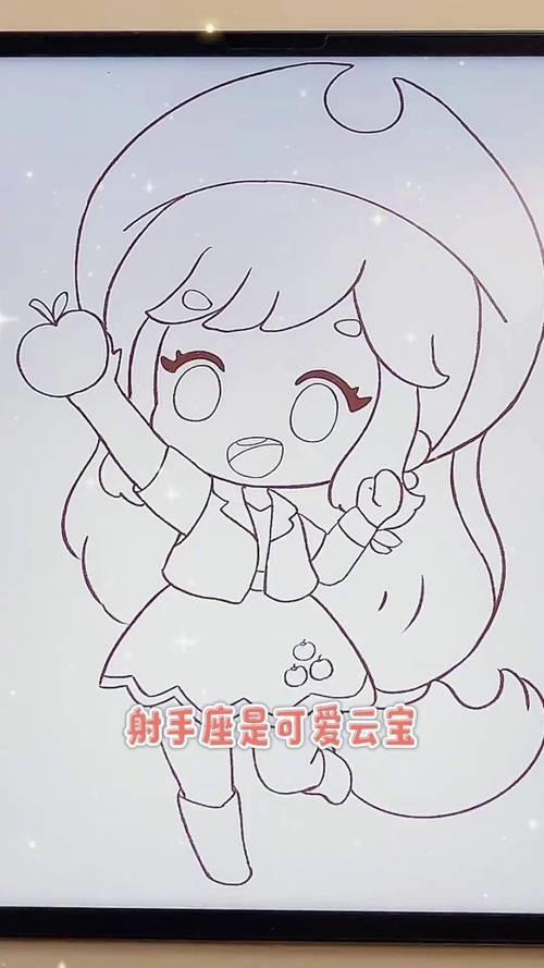 儿童画卡通人物简笔画教程小马宝莉十二星座公主