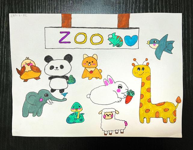 动物园简笔画手抄动物园主题画看这篇就够