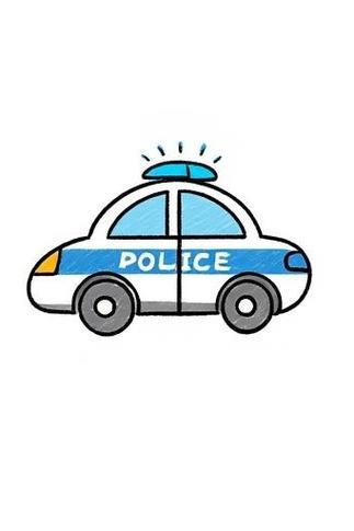 110警车简笔画
