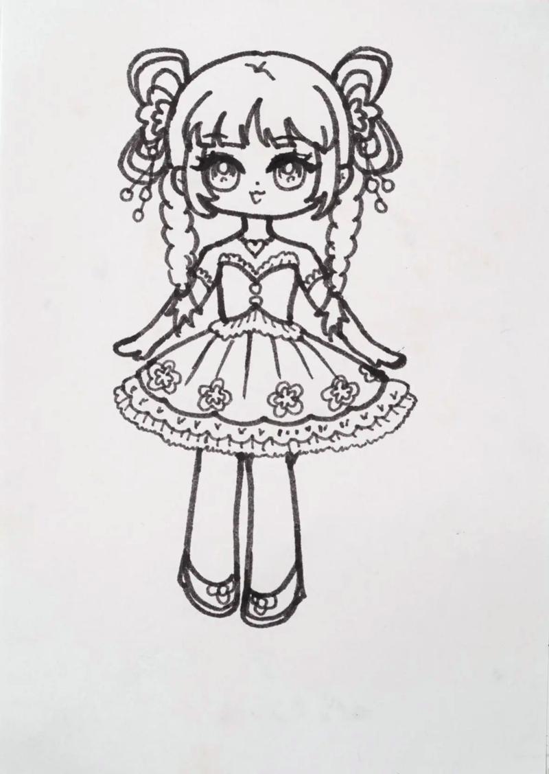 小公主简笔画教程创作灵感画画简笔画手绘简抖音
