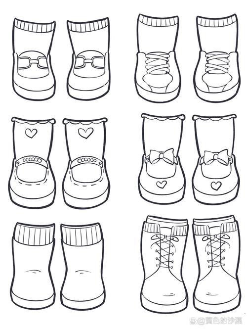 儿童画幼师考编鞋子画法简笔画