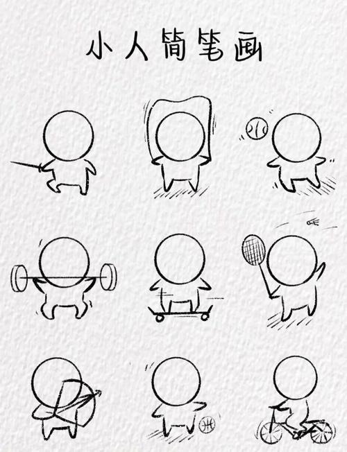 简单小人简笔画教程快来试试吧