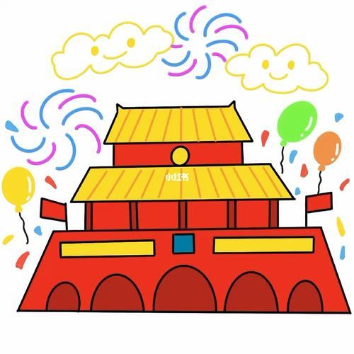 天安门爱国主题绘画