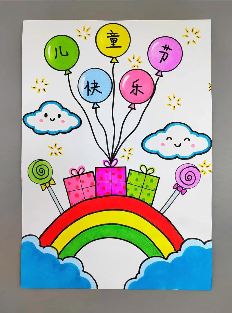 简单好看图文伙伴计划六一儿童节主题画六一儿童节简笔画儿童
