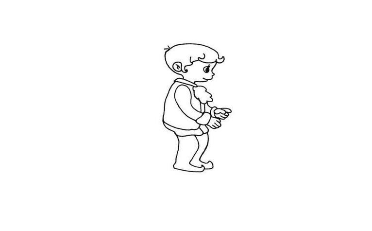 简笔画图片简笔画男孩侧身娃娃简笔画男孩卡通男孩侧面简笔画男孩侧脸
