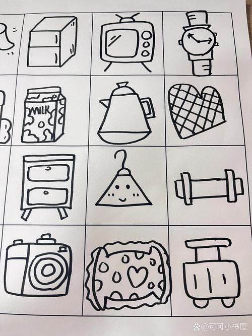 简笔画静物生活用品