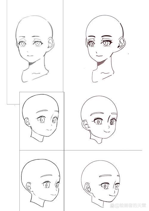 人物五官侧面练习中