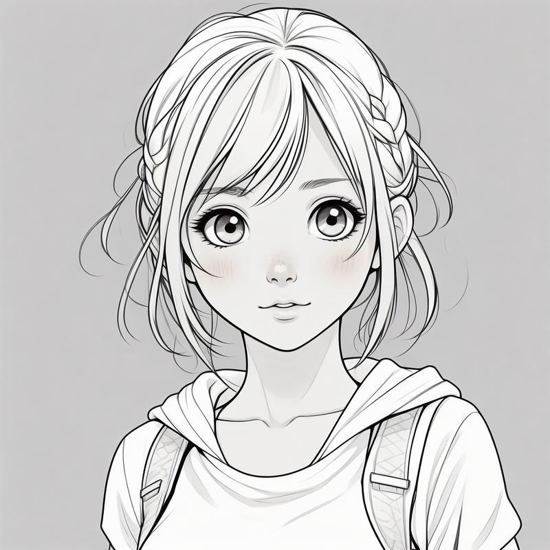 漫画简笔头像女生可爱爆棚啦
