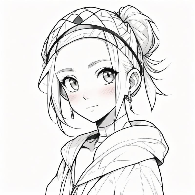 丸子头卡通女孩头像来啦