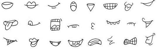 简笔画眼睛嘴巴鼻子