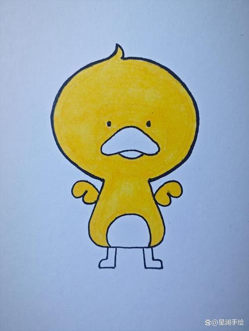 一看就会的小黄鸭简笔画