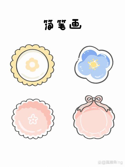 简笔画今天画的是可爱的小盘子