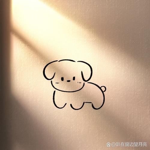 超可爱的小狗简笔画画画绘画小狗