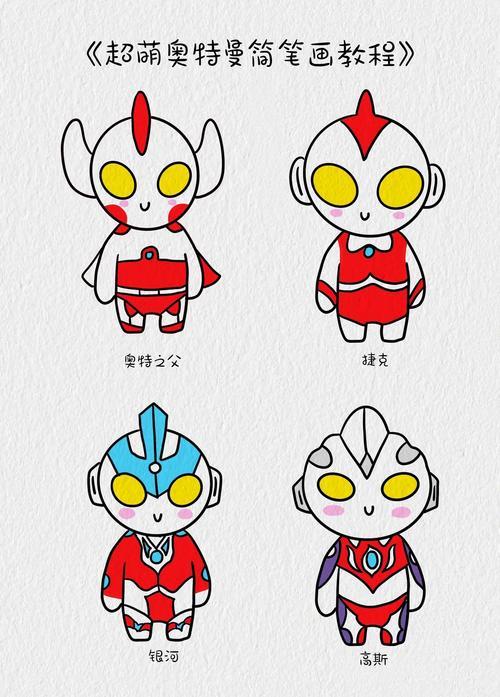 96奥特曼简笔画教程来啦