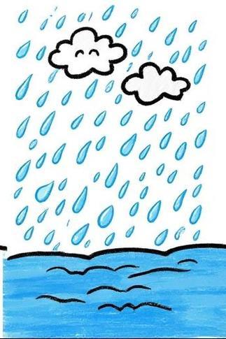 下雨的简笔画