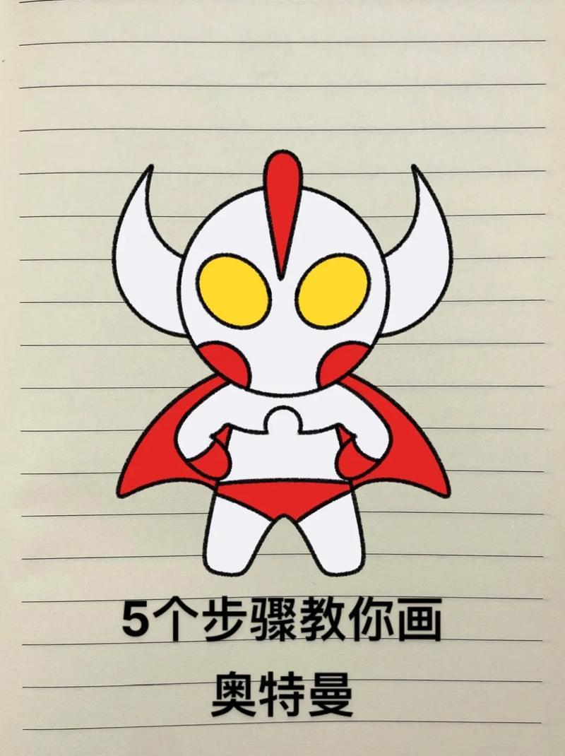 奥特曼绘画附教程男生们都喜欢的酷酷的奥特曼简笔画教程来了抖