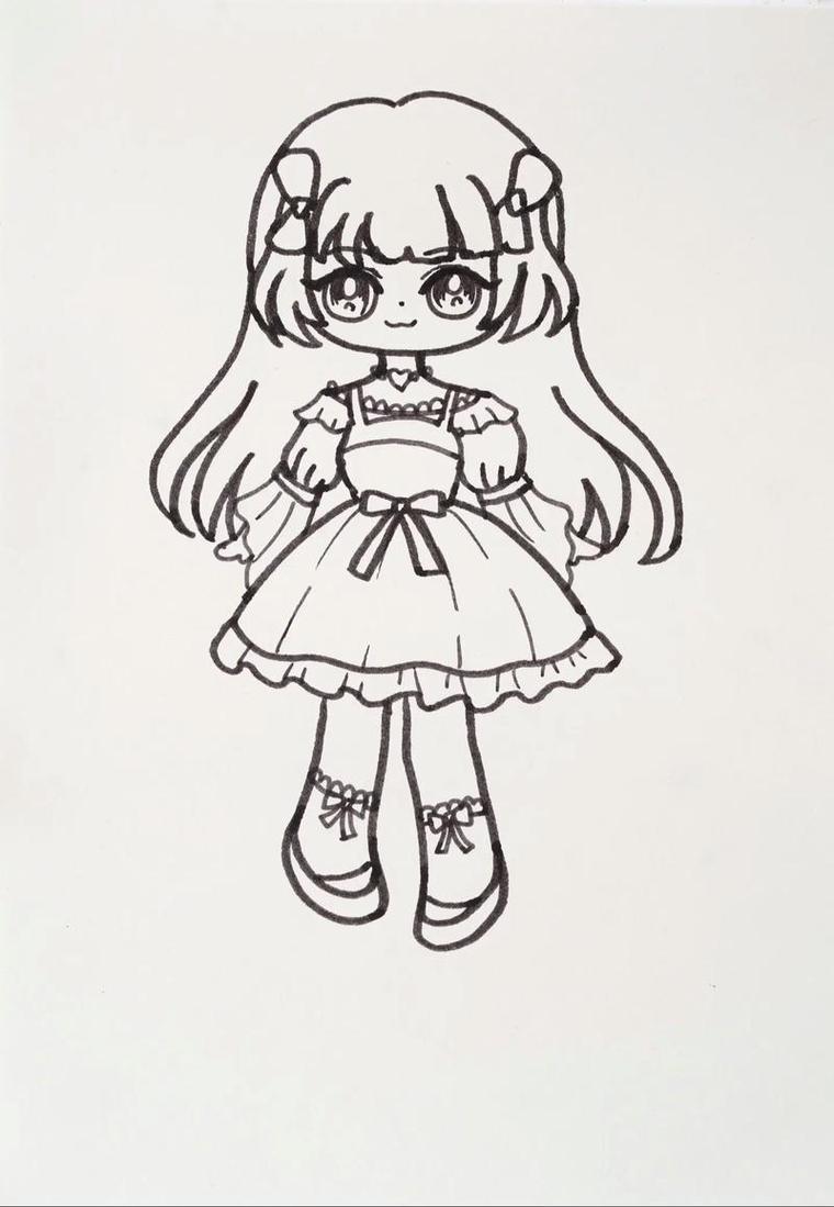 手残党也能学会超萌女孩简笔画教程轻松画出元气少女