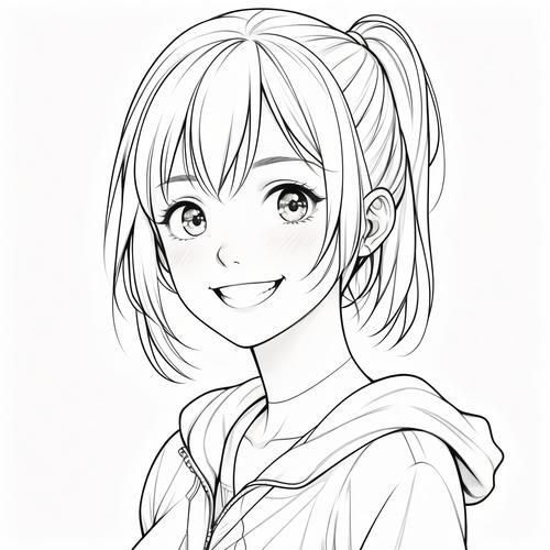 简约可爱女生漫画头像