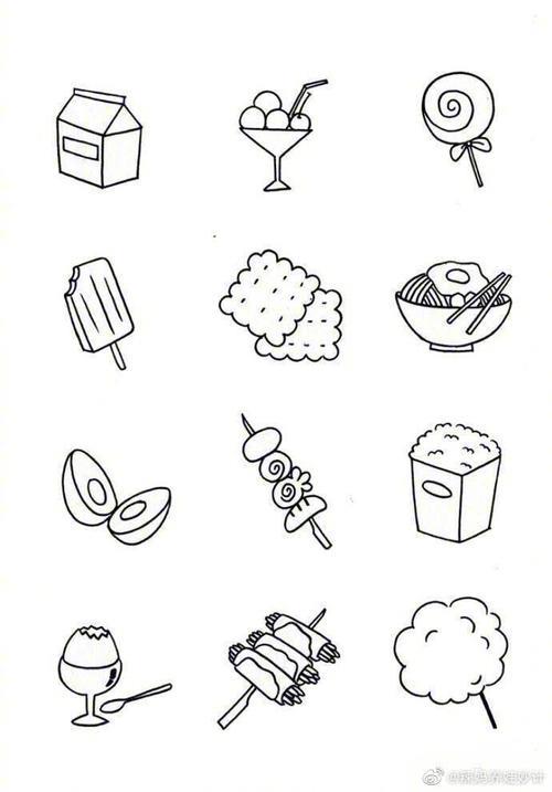 食物简笔画学起来