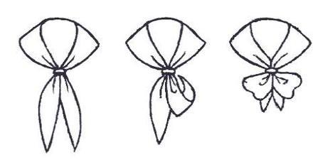 丝巾的画法简笔画