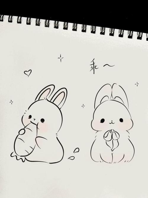 敲可爱兔子简笔画小兔子简笔画美术超简单可爱小兔子简笔画兔子简笔