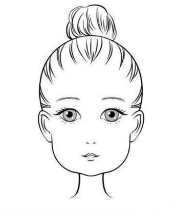 儿童脸部简笔画简笔画眼睛和脸型五官简笔画