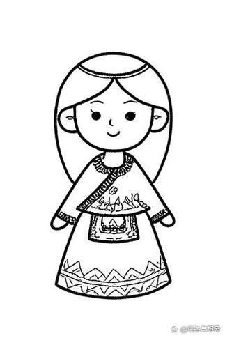 我最近尝试了一种新风格布依族简笔画人物真的超有趣呢